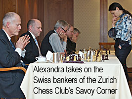 Kosteniuk visits the Zurich Chess Club